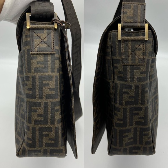 Authentic Fendi Zucca coated canvas messenger bag - Picture 11 of 17